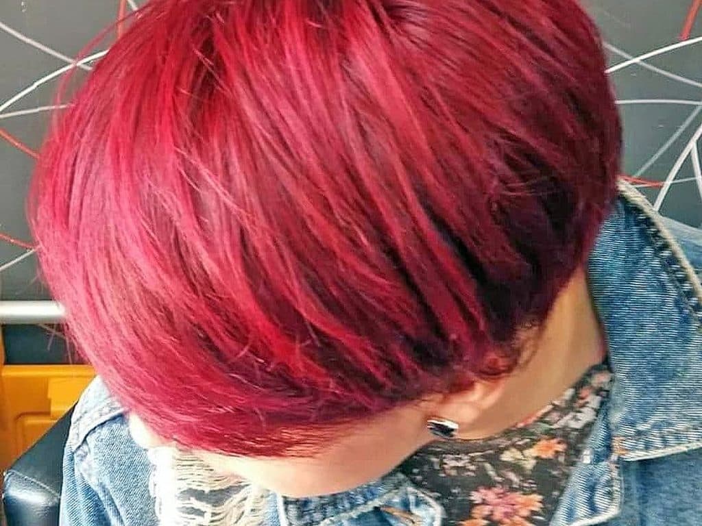 Coloración capilar realizada en la peluquería Yeiba de Ponte Caldelas